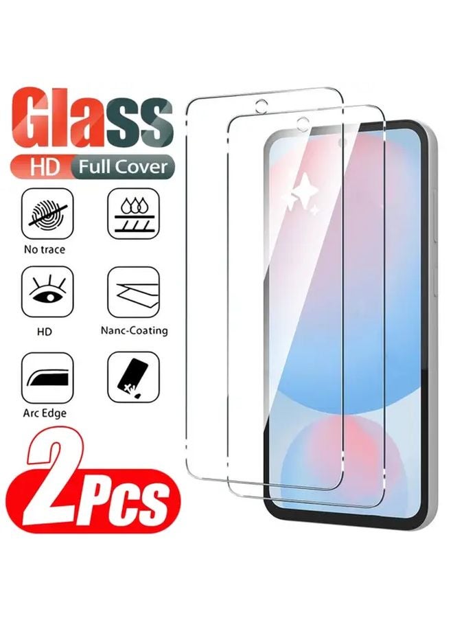 Tempered Glass Screen Protector Set of 2 For Samsung Galaxy S24 FE Anti Scratch - Image 1